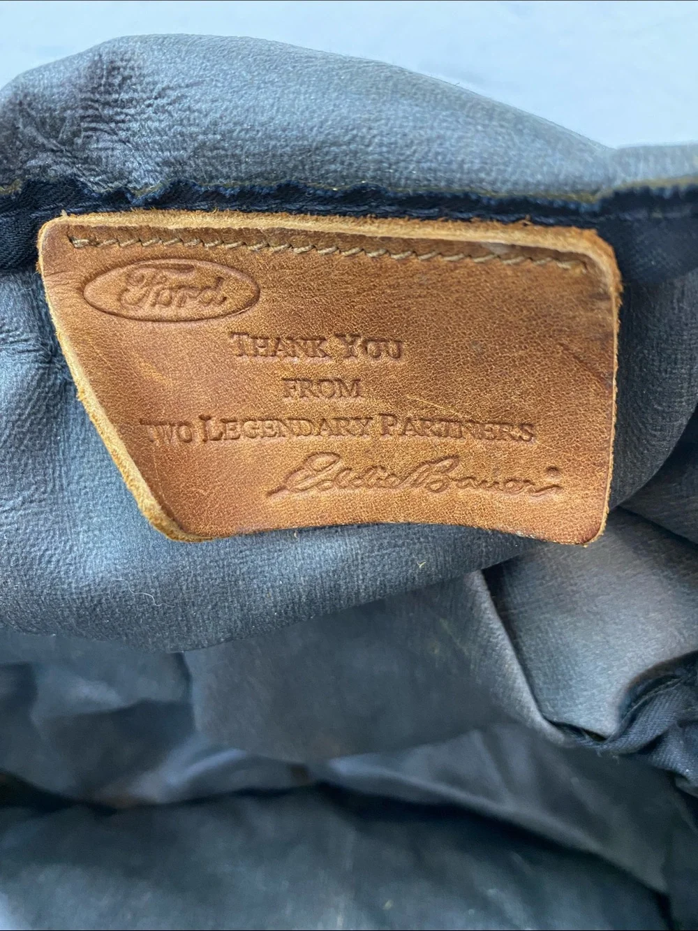 Two Eddie Bauer Ford Duffle Bags- Tan